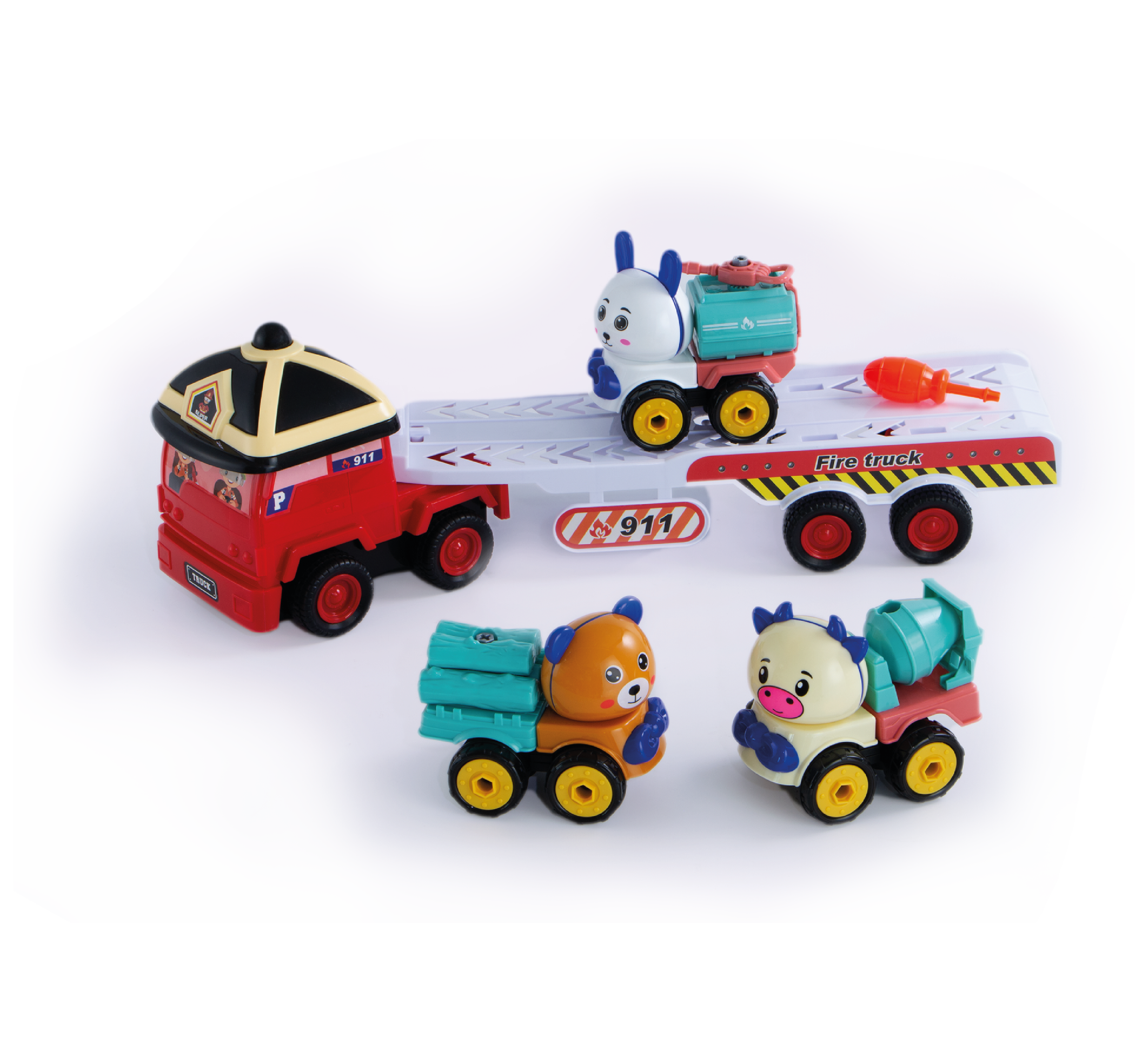 HỘP XE CONTAINER CỨU HỘ CHỞ 3 XE CON THÚ TỰ LẮP RÁP